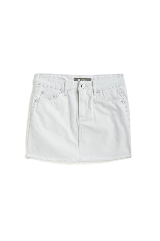 Lisa Denim Mini Skirt | White