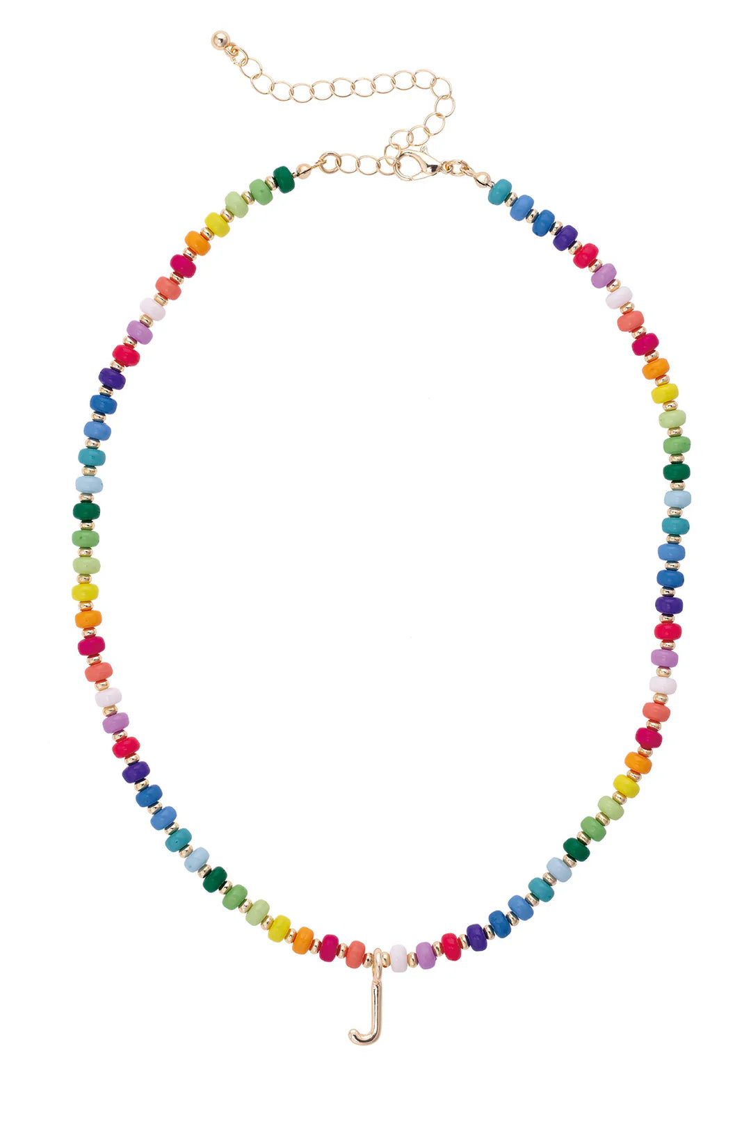 Ruthie Rainbow Inital Necklace