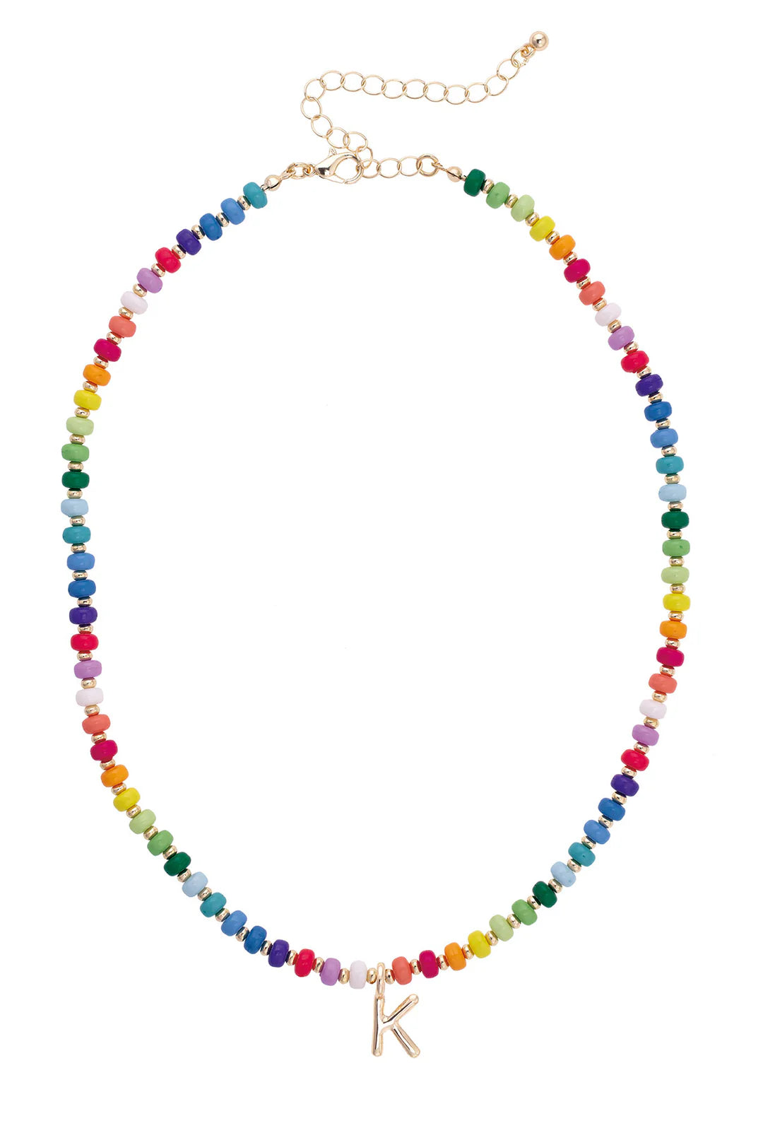 Ruthie Rainbow Inital Necklace
