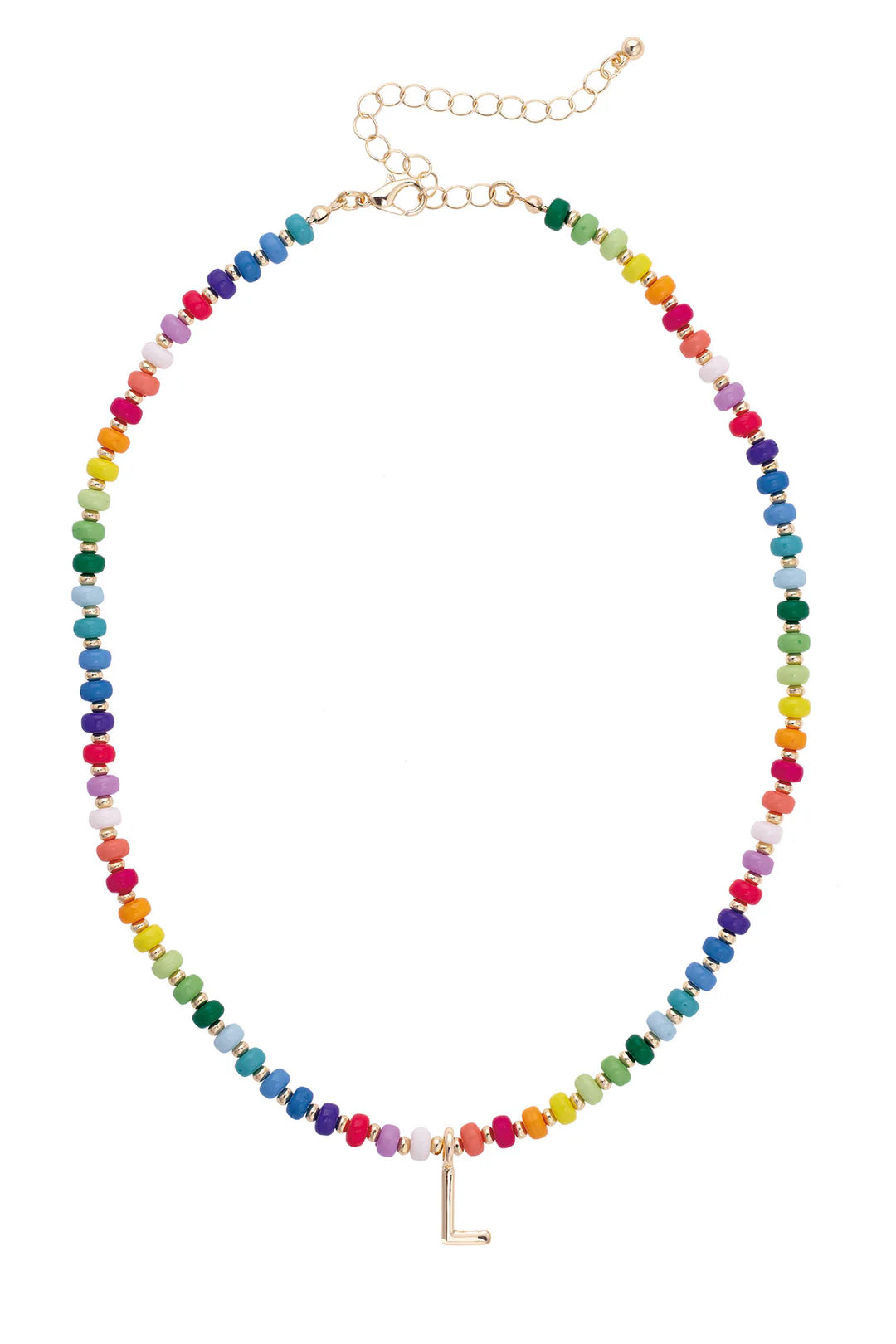 Ruthie Rainbow Inital Necklace