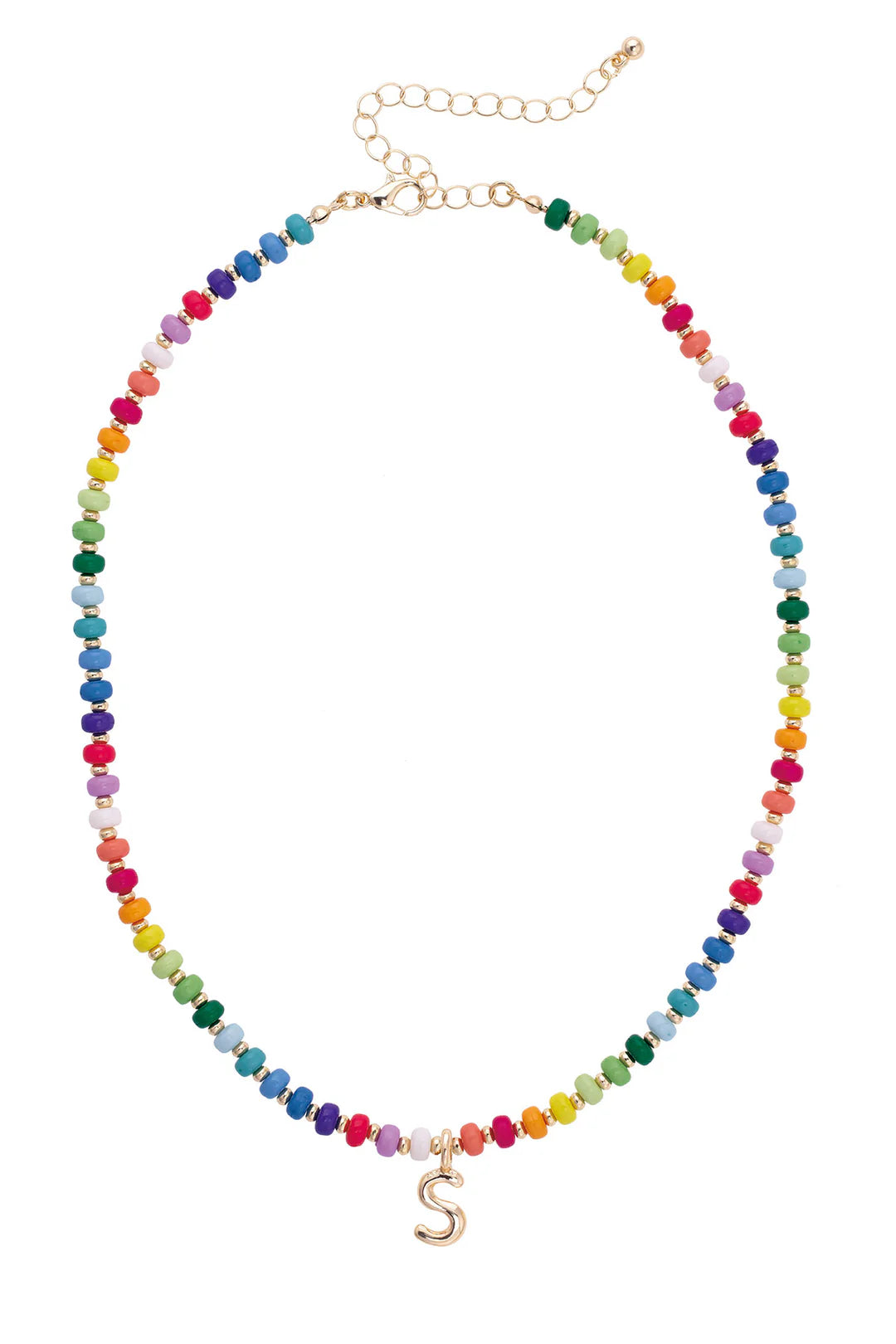 Ruthie Rainbow Inital Necklace
