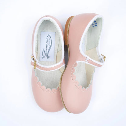 Scalloped Mary Jane | Blush