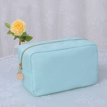 Round Zippered Nylon Pouch Bag (includes 2 complimentary patches)
