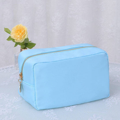 Round Zippered Nylon Pouch Bag (includes 2 complimentary patches)