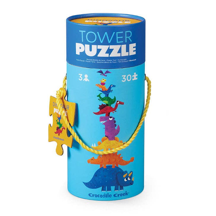 30-Piece Tower Puzzle - Dinosaur