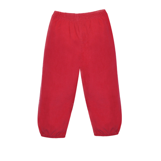 Logan Elastic Cord Pant | Red