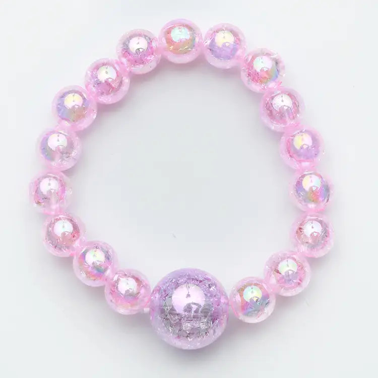 Beaded Watercolor Bracelet | Pink