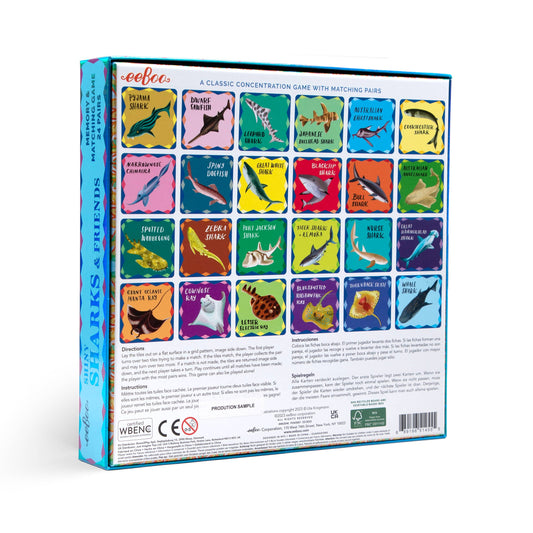 Sharks & Friends Shiny Memory Matching Game