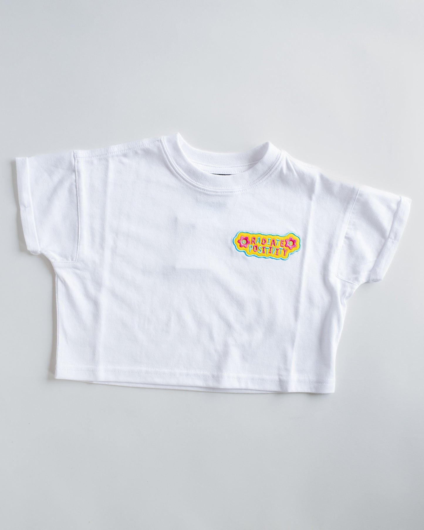 XOXO by Magpies Radiate Positivity Embroidered Tee | White