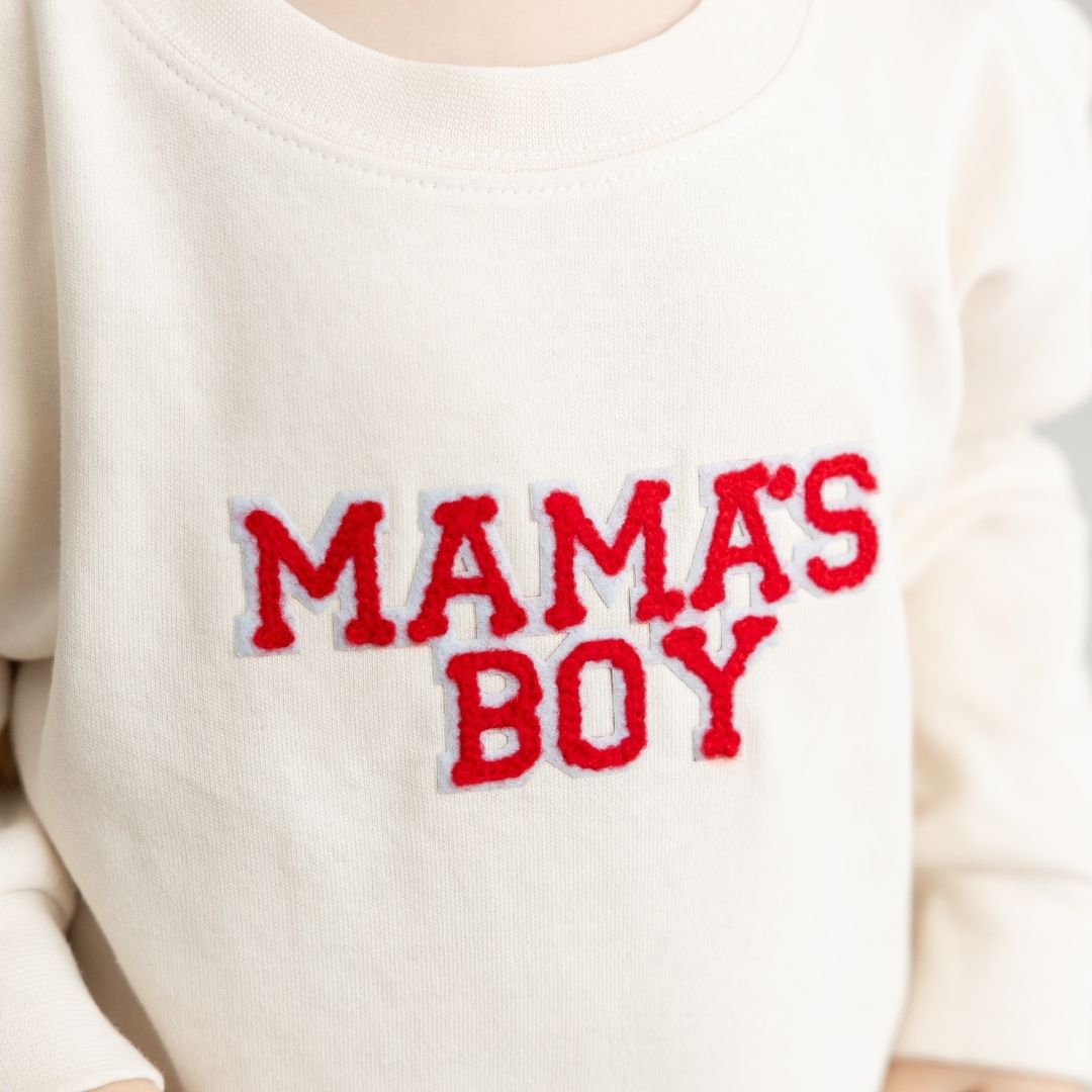 Mama's Boy Patch Valentine's Day Romper