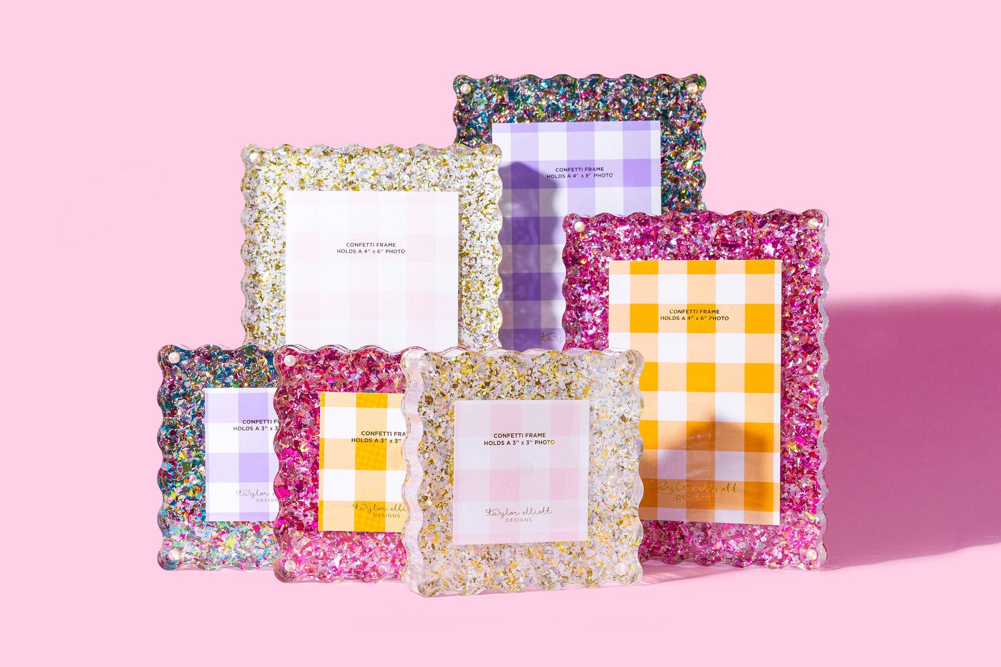 Acrylic Picture Frame | Pink Confetti