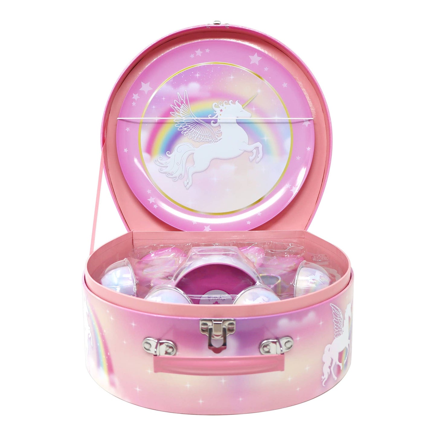 Unicorn Dreamer 15 Piece Tin Tea Set In Carry Case