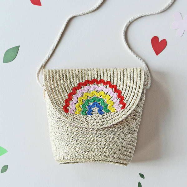 Ric Rac Rainbow Basket Bag