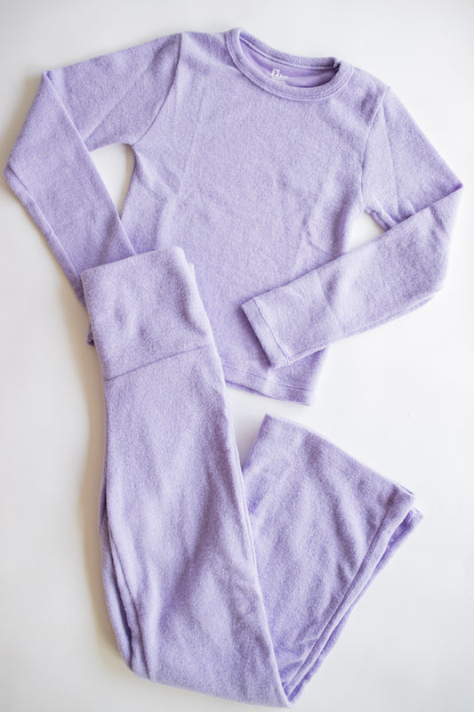 Foldover Plush Pant | Lavender