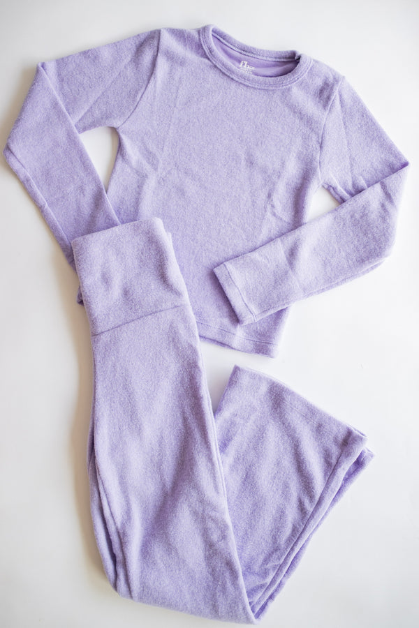 Foldover Plush Pant | Lavender