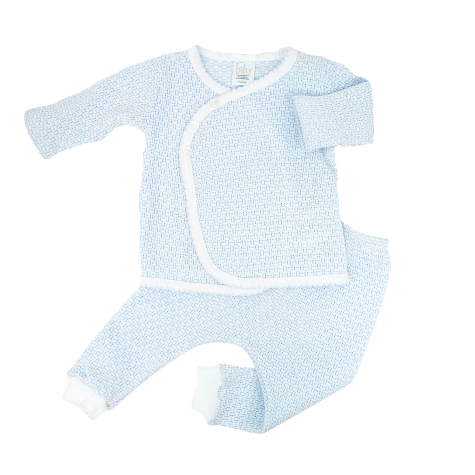 Paty Knit Kimono Legging Set | Blue