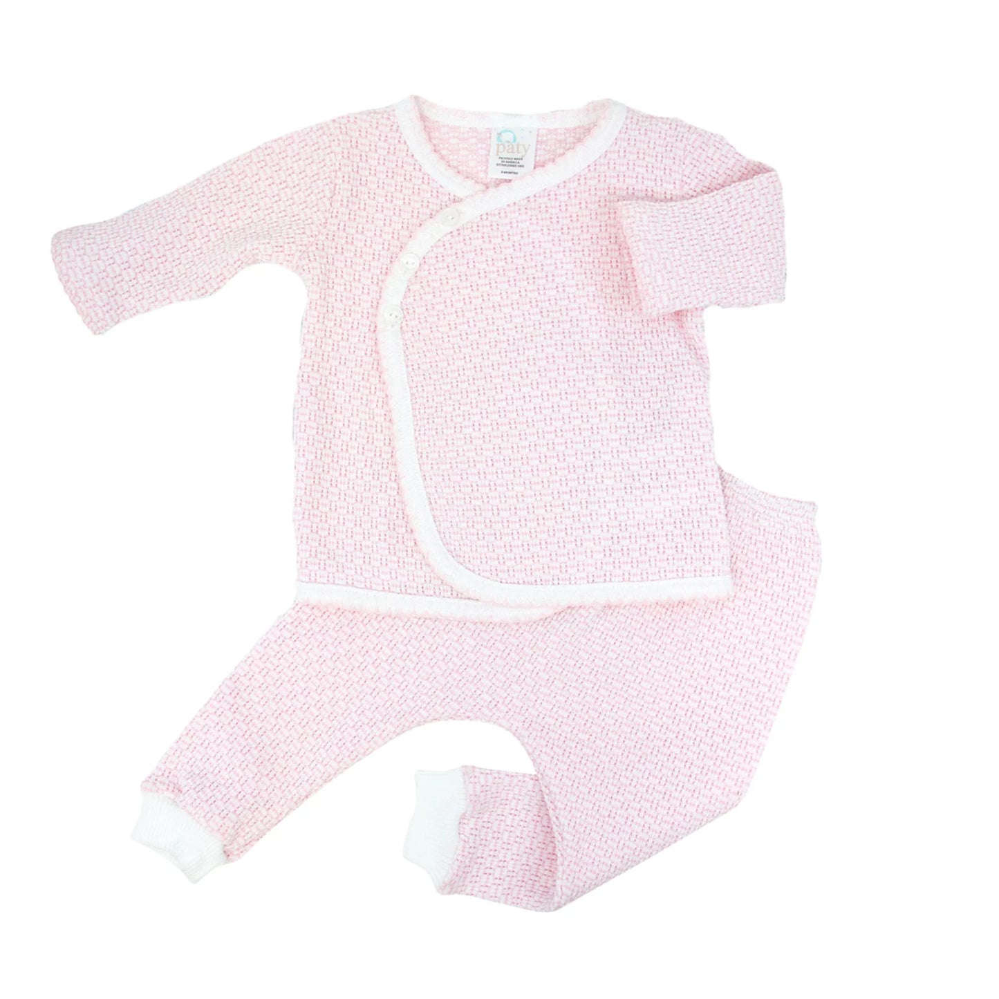 Paty Knit Kimono Legging Set | Pink