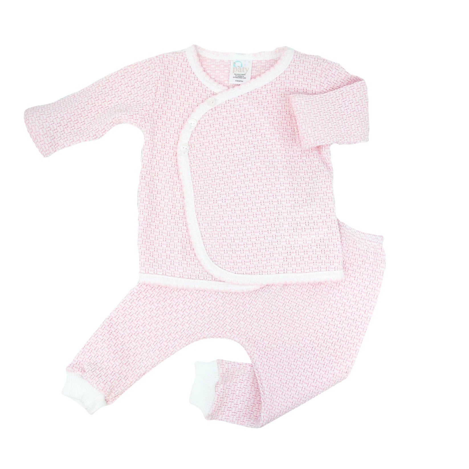 Paty Knit Kimono Legging Set | Pink