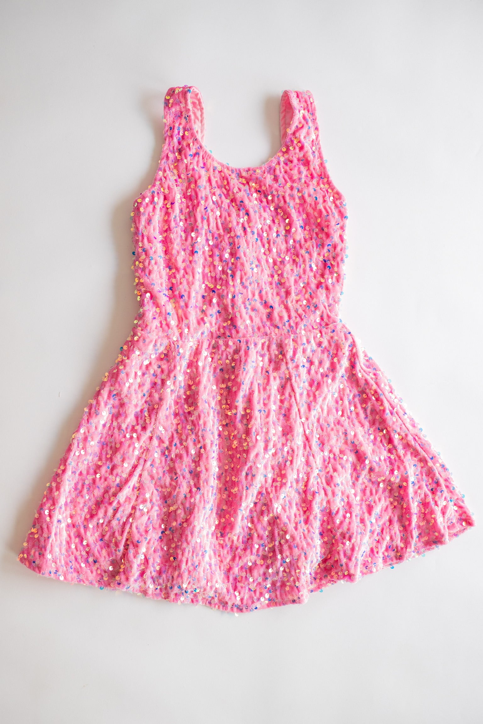 Velvet Sequin Dress | Pink