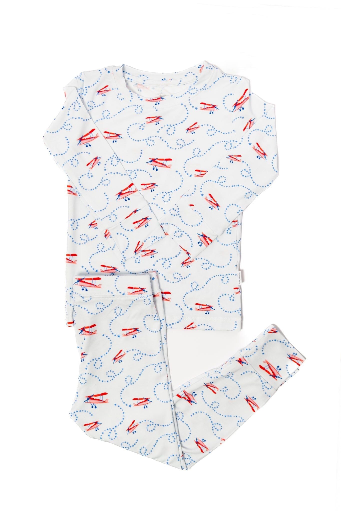 Long Sleeve Pajama Set | Airplanes