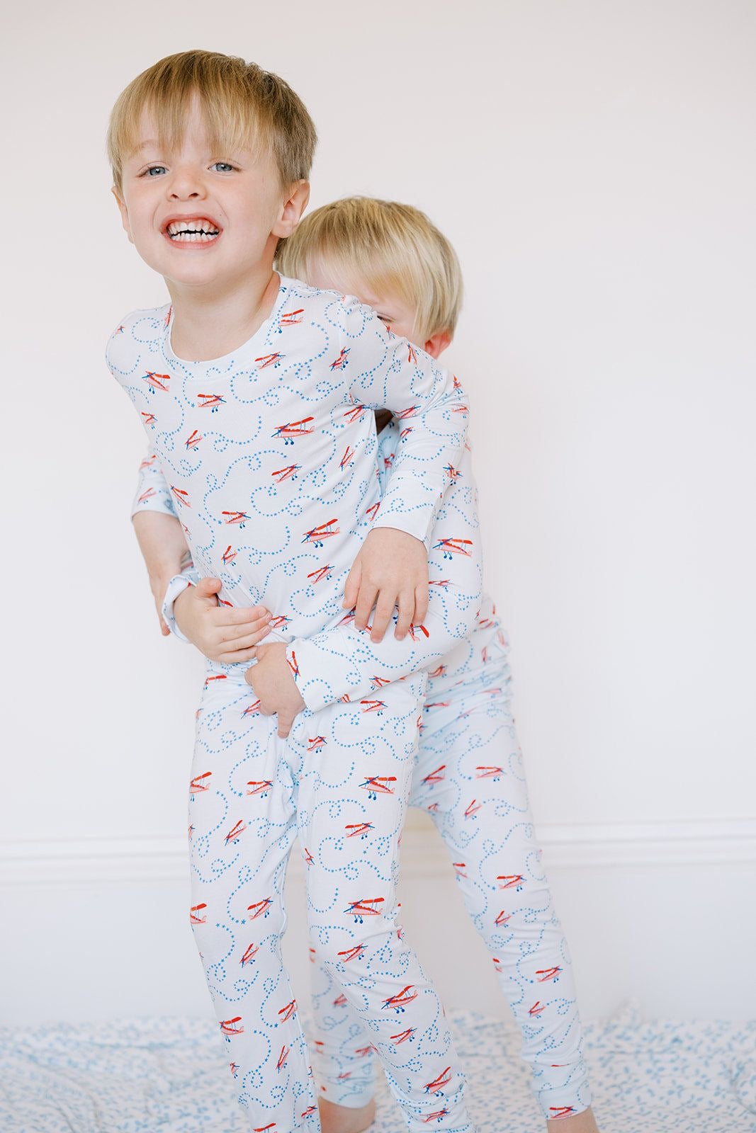 Long Sleeve Pajama Set | Airplanes
