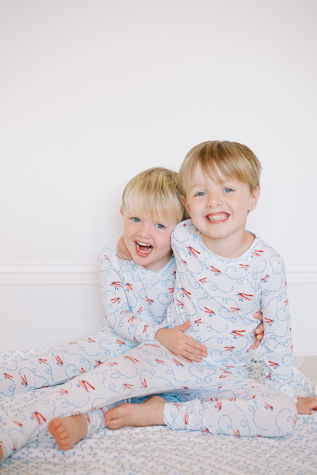 Long Sleeve Pajama Set | Airplanes