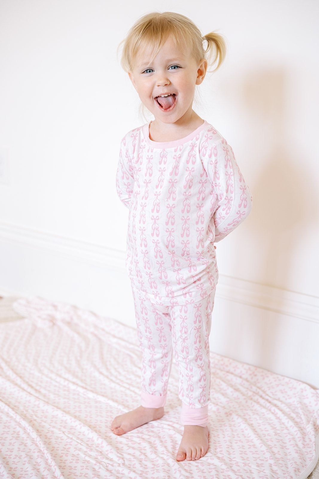 Long Sleeve Pajama Set | Ballet