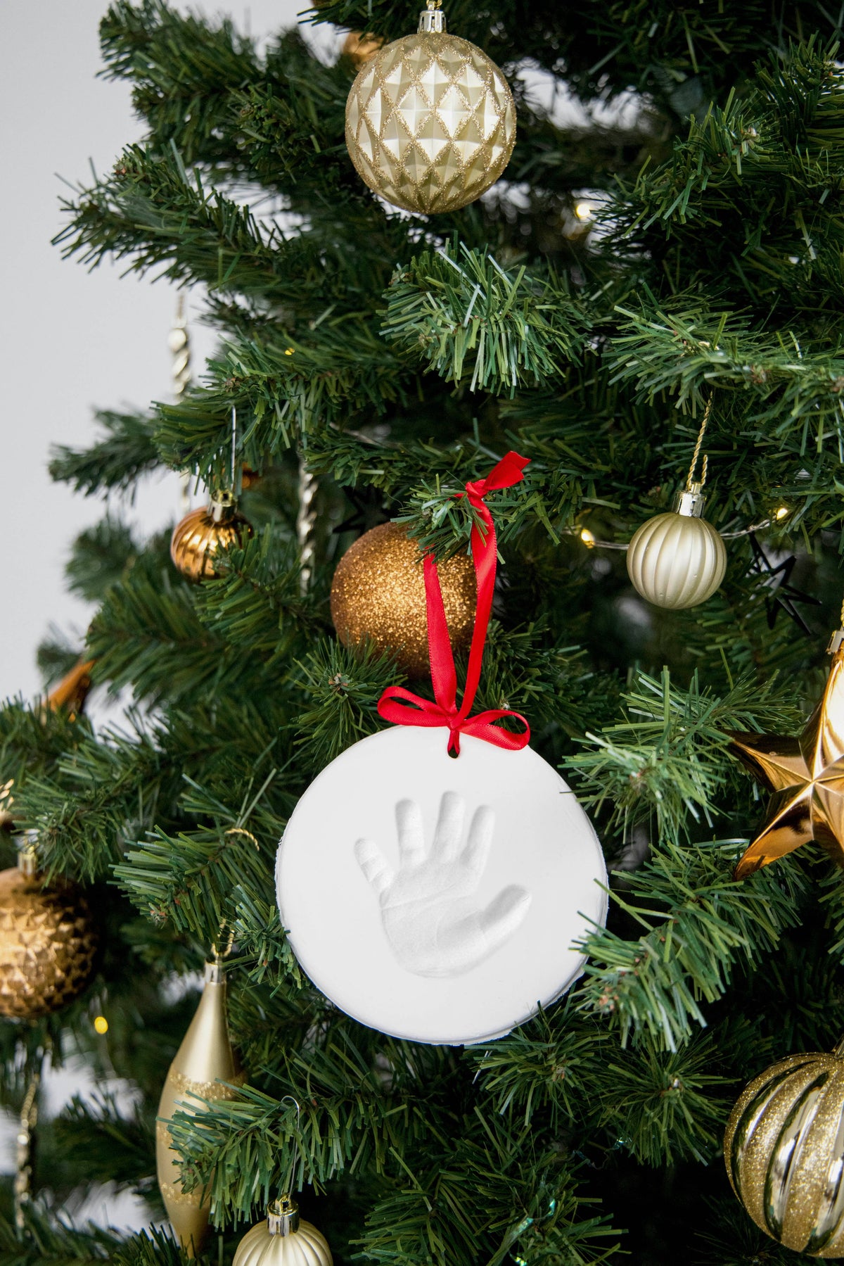 Baby Handprint or Footprint Christmas Ornament Kit