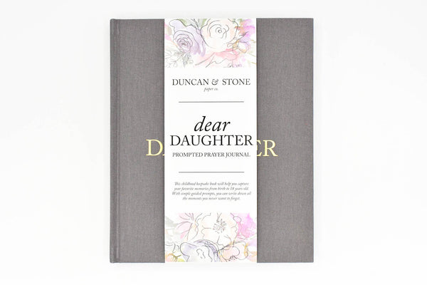 Dear Daughter Childhood Keepsake Book | Cream
