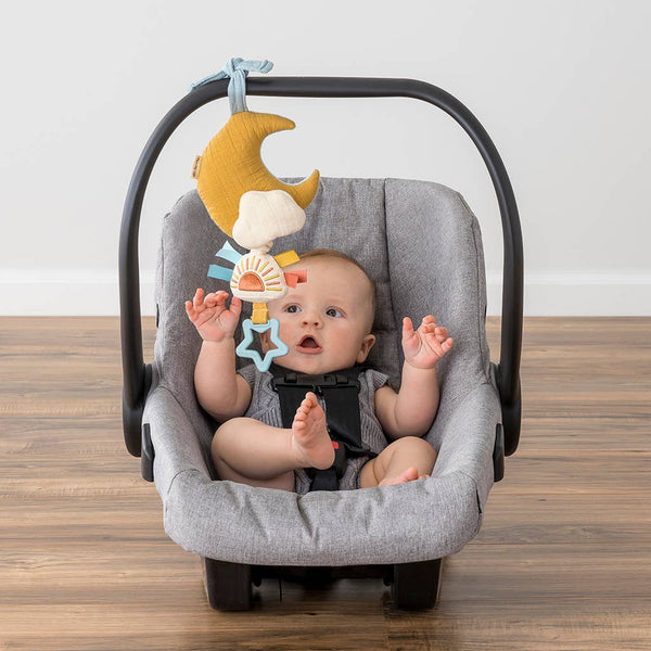 Bitzy Notes™ Musical Pull-Down Toy | Cloud/Sun