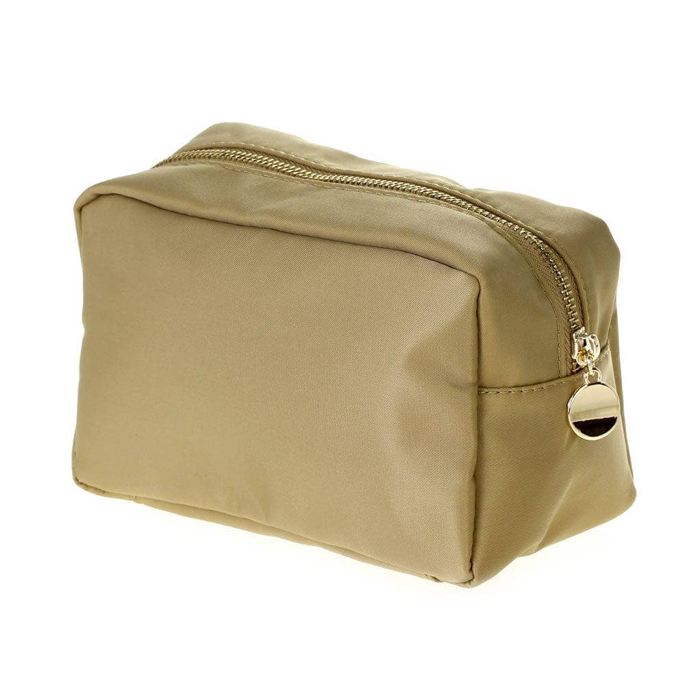 Round Zippered Nylon Pouch Bag (includes 2 complimentary patches)