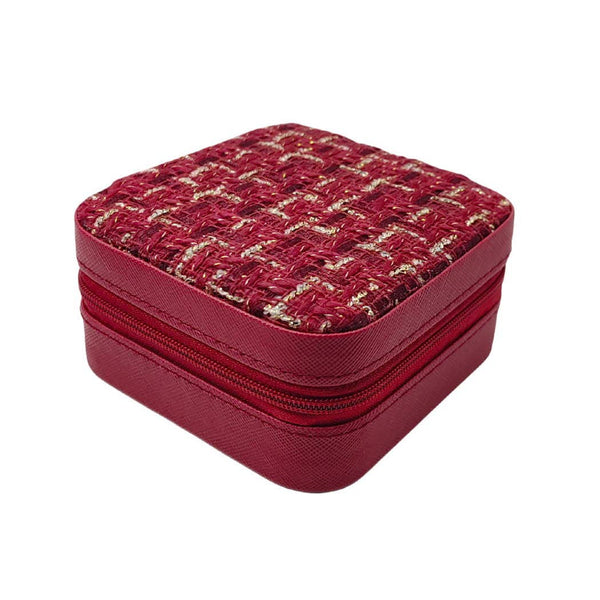 *SUPER PROMO* Mini Tweed Jewelry Box | Pink