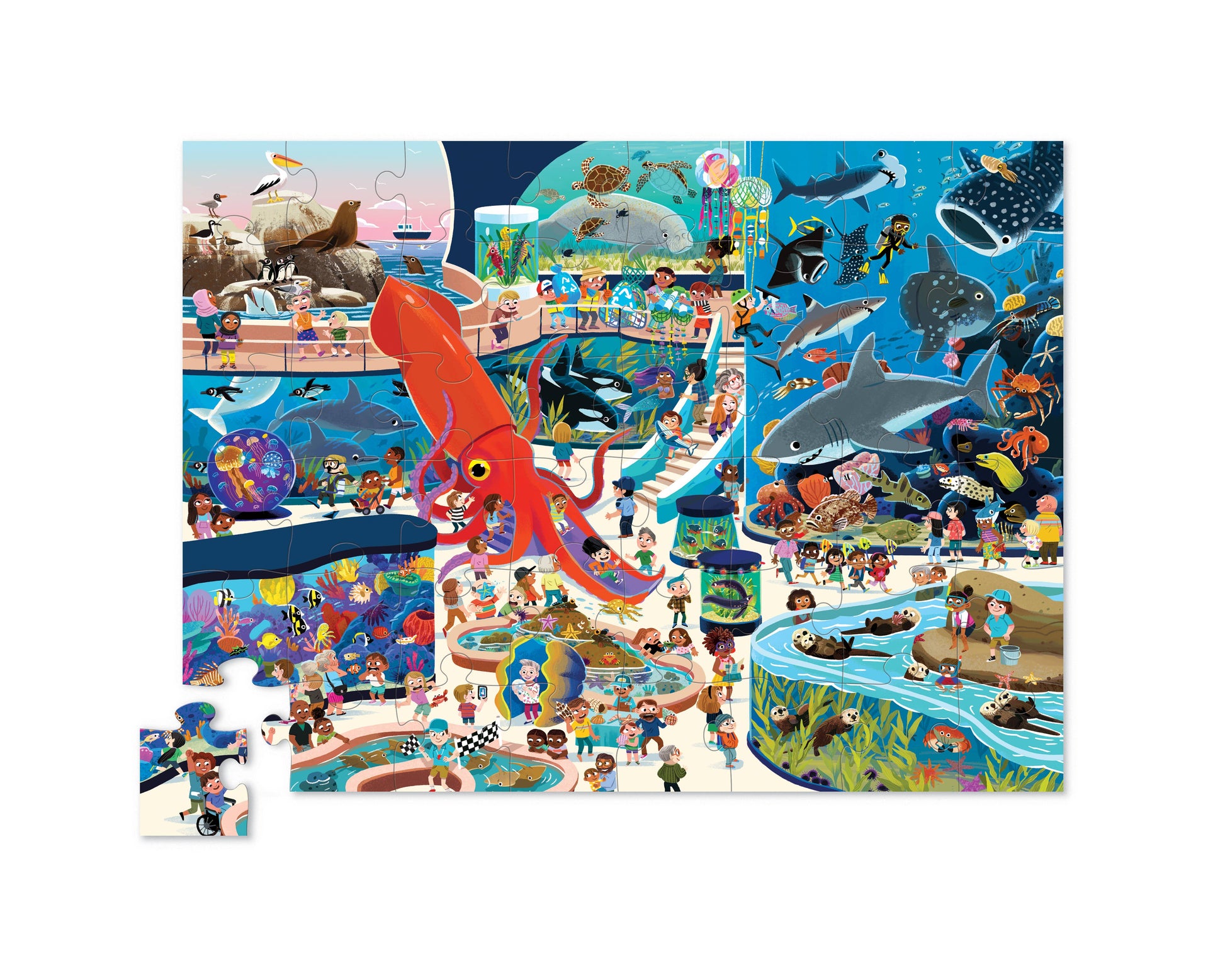 60-Piece Day at the Aquarium
