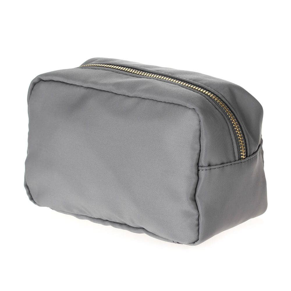 Round Zippered Nylon Pouch Bag (includes 2 complimentary patches)