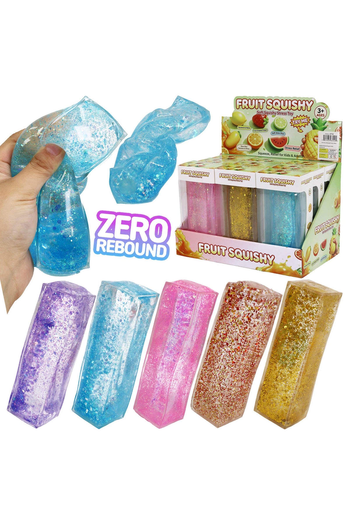 Glittery Butter Coconut Oil Jelly Squishy | Assorted