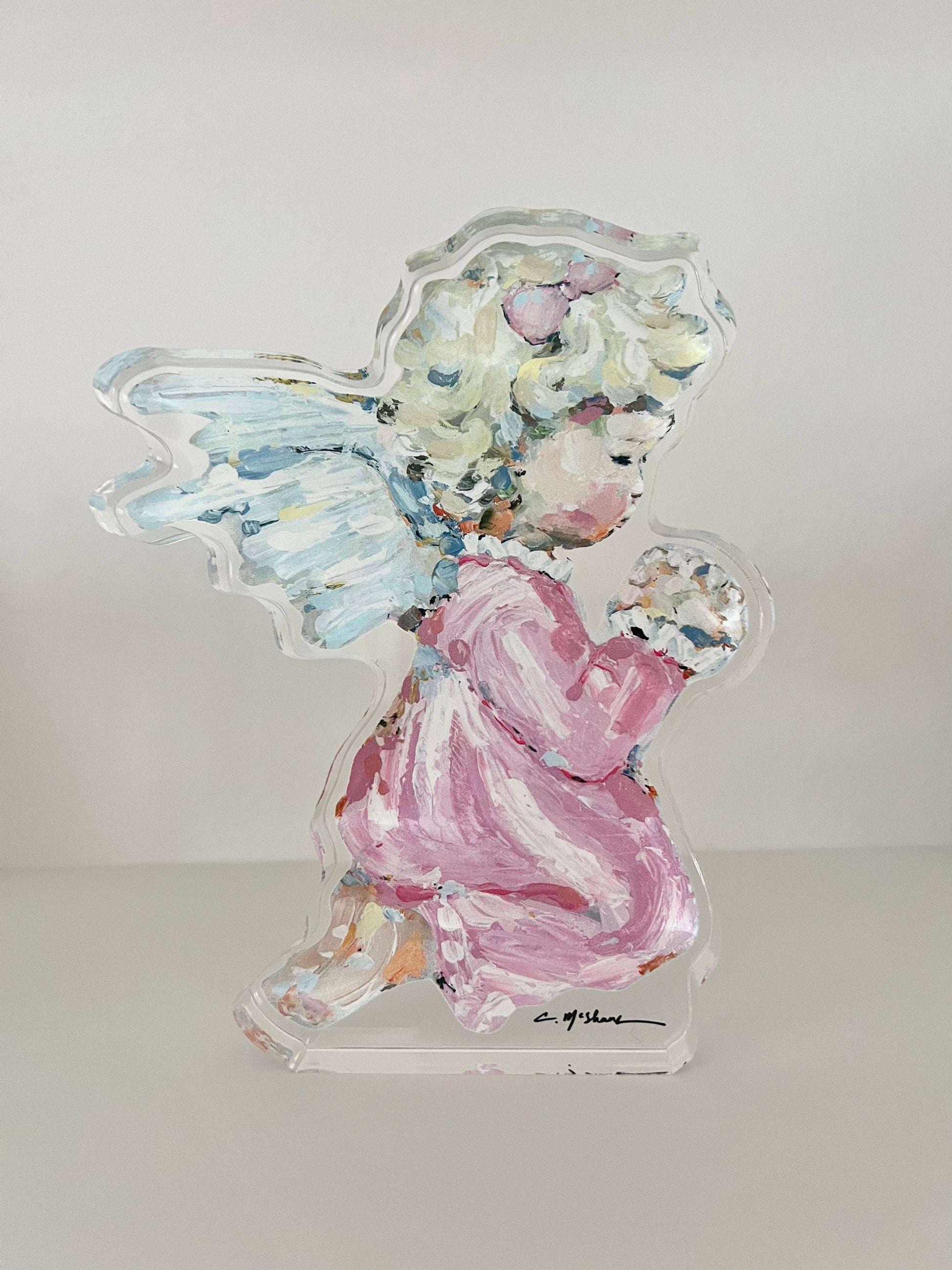 "Tiny Wings I" | Mini Acrylic Shelfie