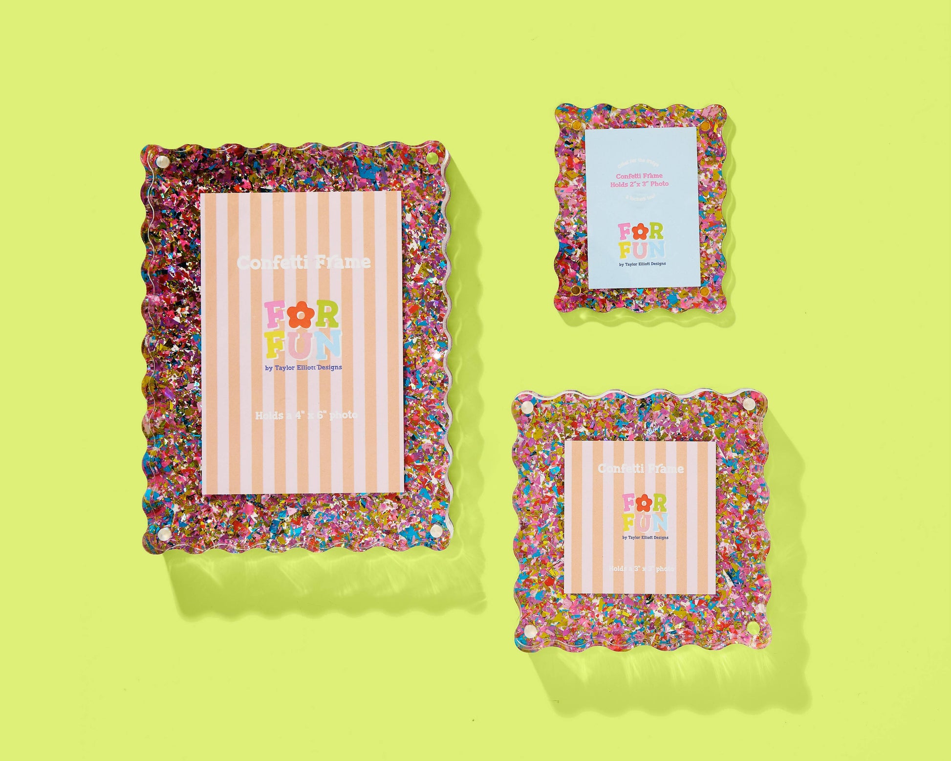 Acrylic Picture Frame | Happy Confetti