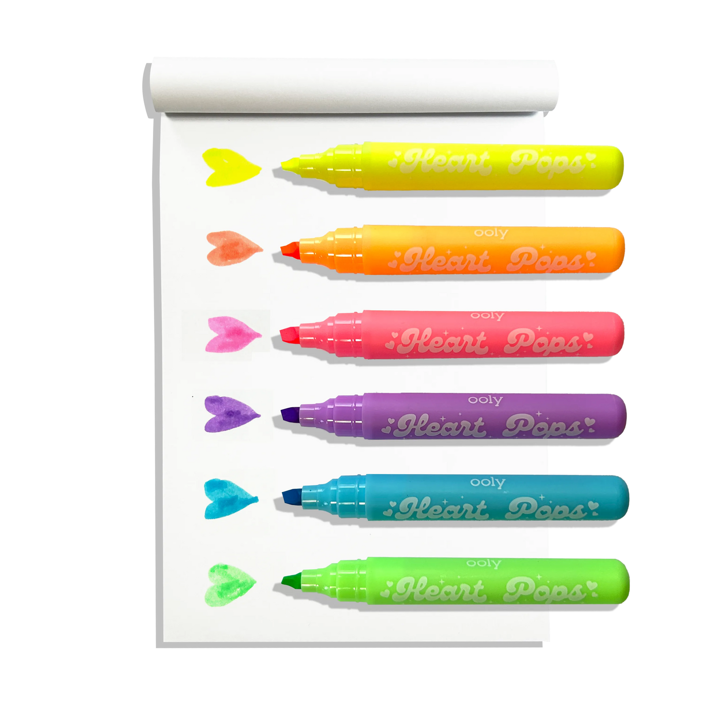 Heart Pops: Neon Highlighters (Set of 6)