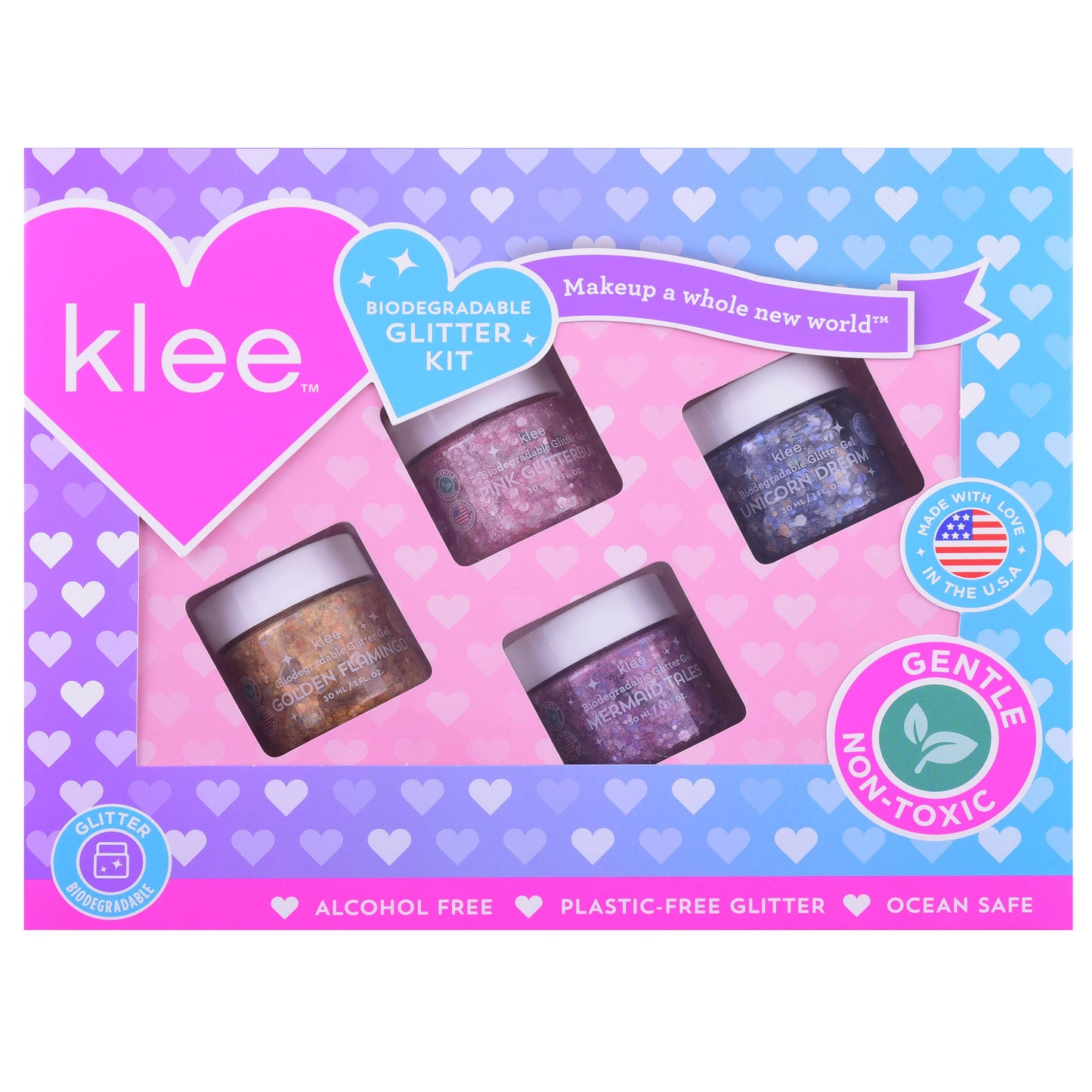 Mermaid Paradise - Klee Biodegradable Glitter Gel 4PC Set