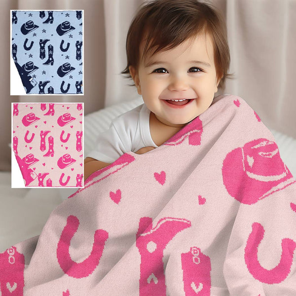 Child's Girl  Pattern Throw Blanket