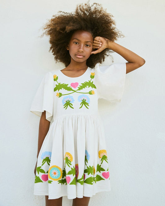 Carlin Dress | Dandelion Border