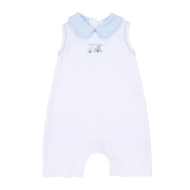Little Golfer Collared Playsuit I Light Blue