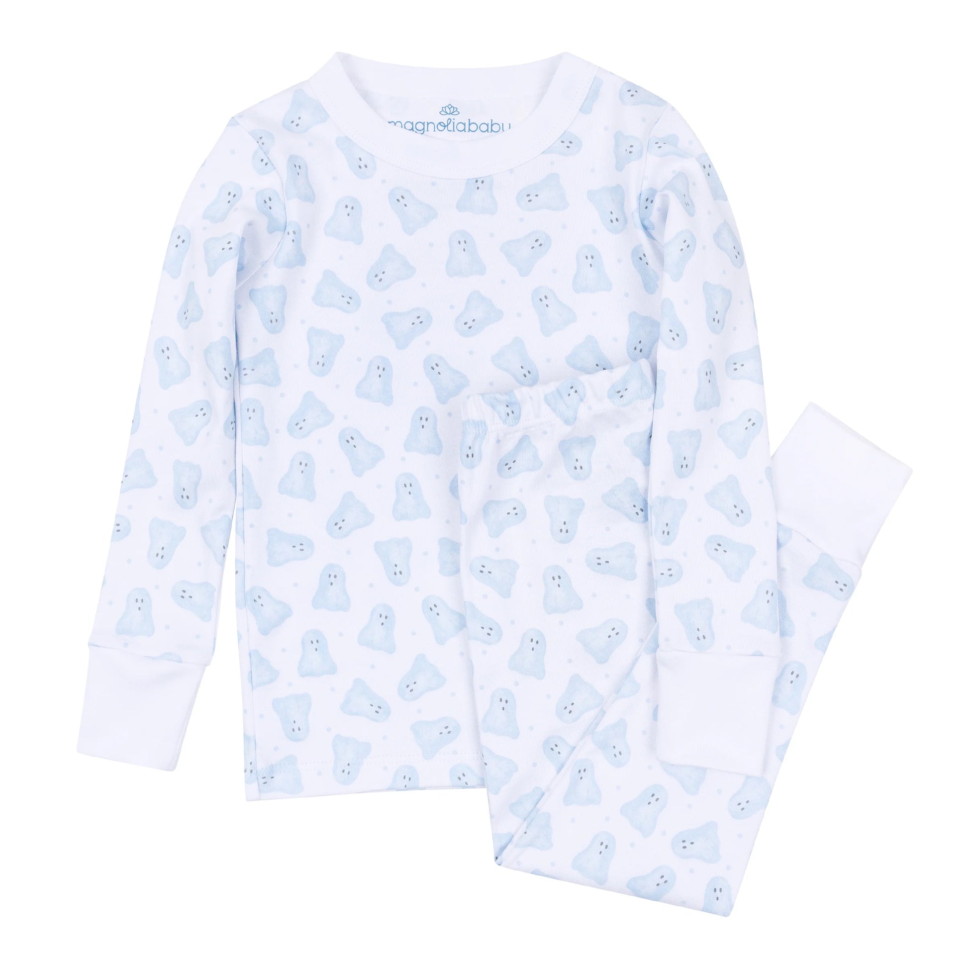 Baby Boo Long Pajamas | Light Blue