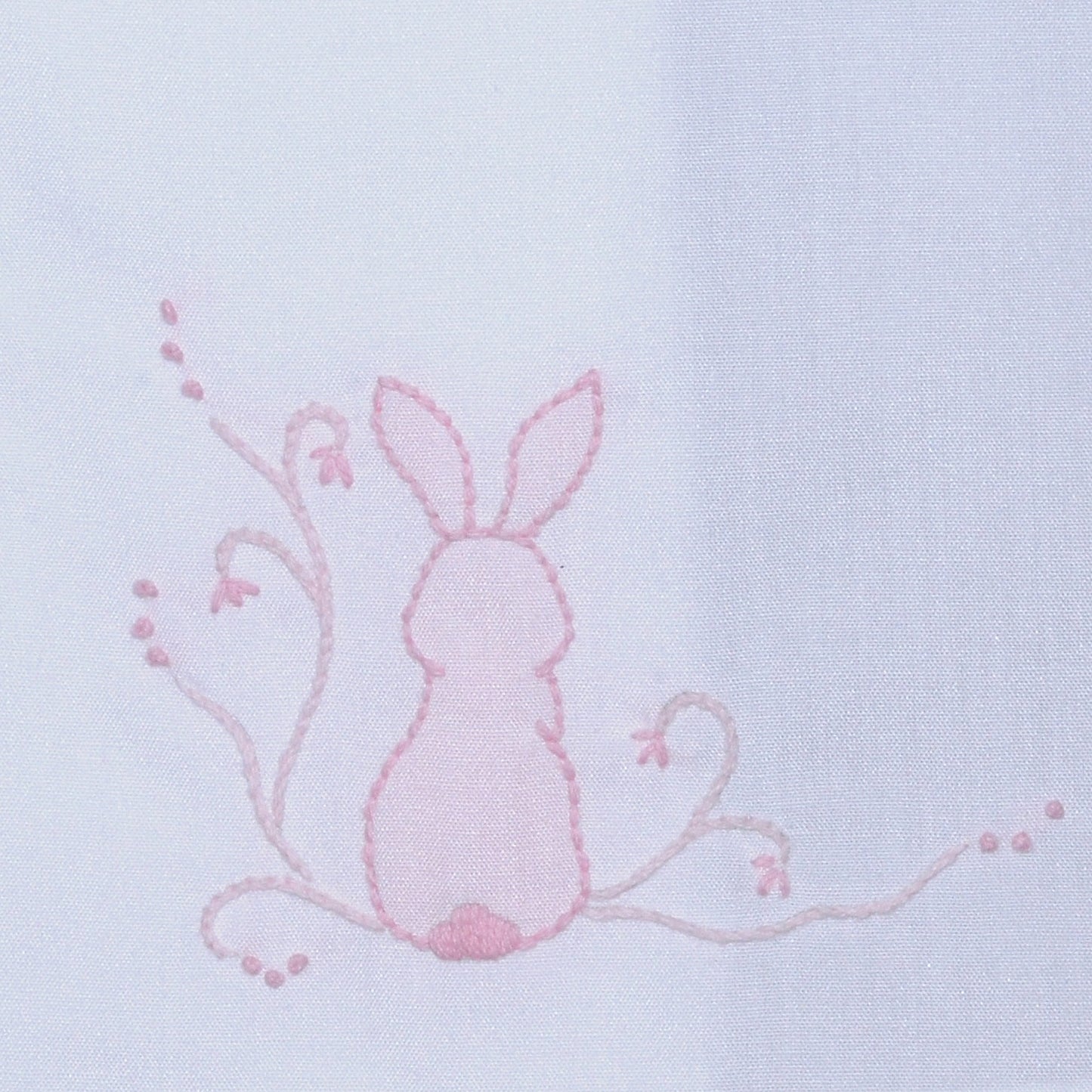 Riley Diaper Set | White + Pink Bunny