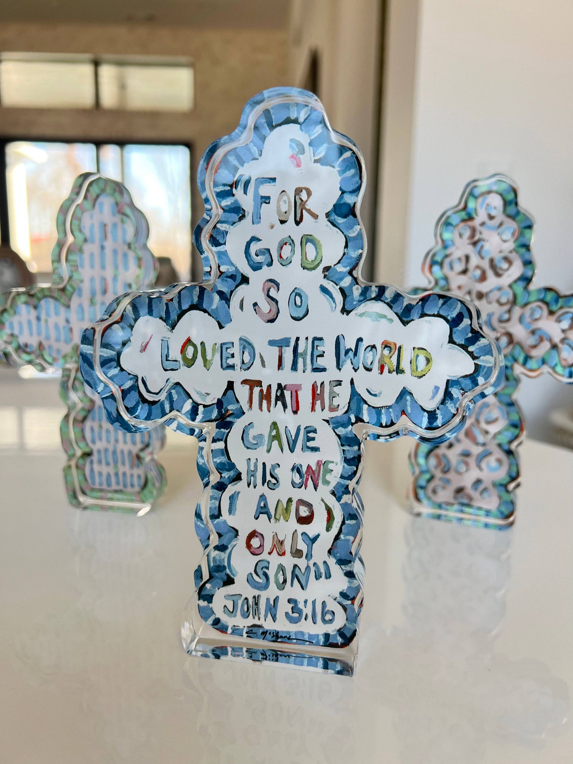 "He Saved Cross" | Acrylic Shelfie