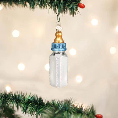 Boy Baby Bottle Ornament