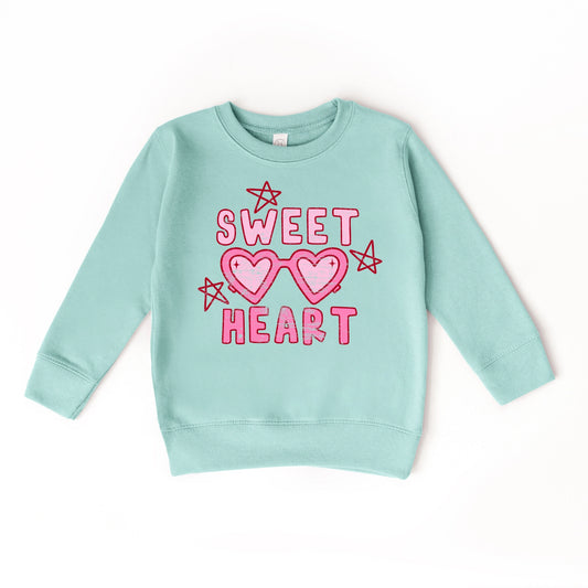 Sweet Heart Sweatshirt | Teal