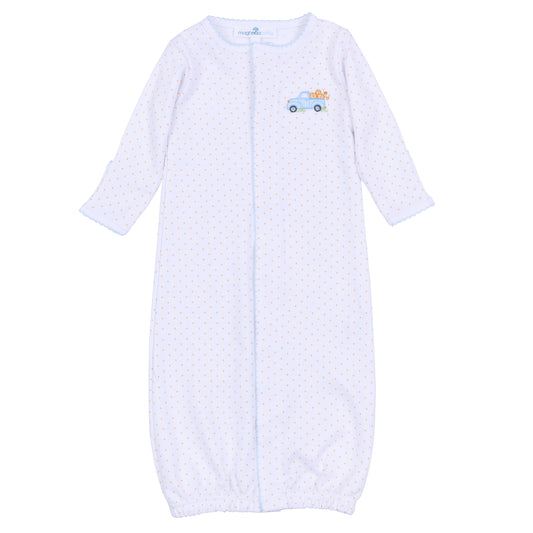 Pumpkin Patch Fun Embroidered Converter | Light Blue