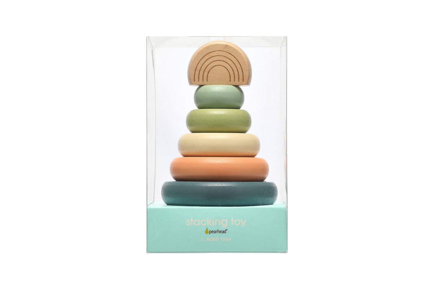 Wooden Stacking Rainbow Tower Baby Toy