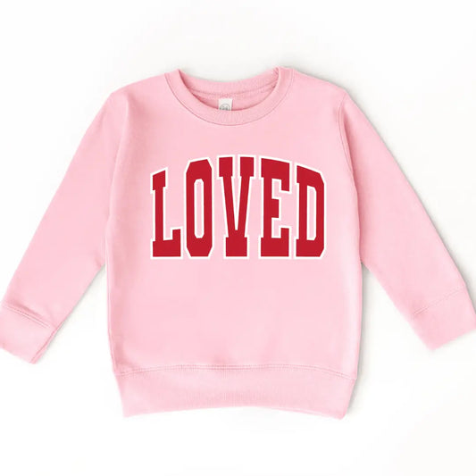 Loved Toddler Sweatshirt | Pink